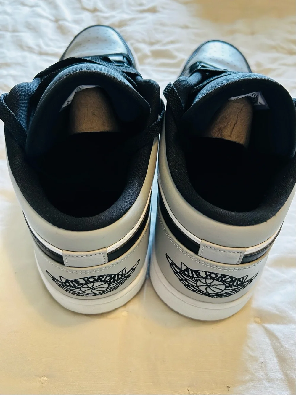Jordan Men’s Black White Gray Low-Top Sneakers